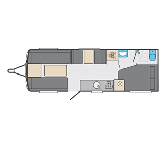 Sprite Quattro FB, 6 Berth, (2022)  Touring Caravan for sale