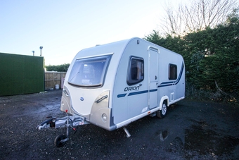 Bailey Orion 4 berth French bed 1,152kg MTPLM, 4 Berth, (2012) Used Touring Caravan for sale