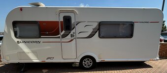 Bailey Unicorn Madrid, 3 berth, (2015) Used - Good condition Touring Caravan for sale