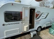 Bailey Unicorn Vigo, 4 berth, (2017) Used - Average condition for age Touring Caravan for sale