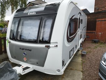 Elddis 860 supreme, 4 berth, (2018) Used - Average condition for age Touring Caravan for sale