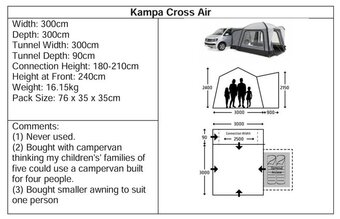 Kampa Cross Air - unopened, never used