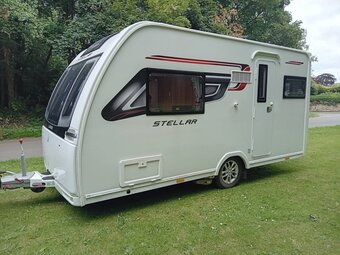 Lunar Stellar 400, 2 berth, (2019) Used - Good condition Touring Caravan for sale