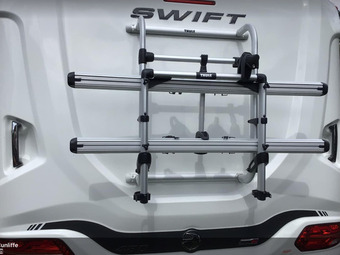 Truma GS 2 bike rack for rear mounted swift caravan or motorhome.