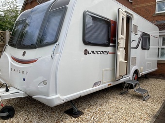 Bailey Unicorn Valencia, 4 berth, (2015) Used - Good condition Touring Caravan for sale