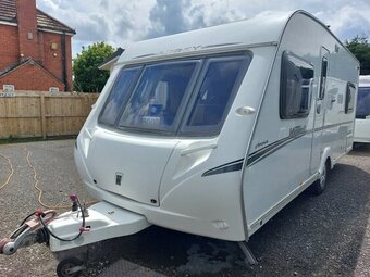 Abbey Vogue 2 495 4 berth fixed double french bed, 4 berth, (2008) Used - Good condition Touring Caravan for sale