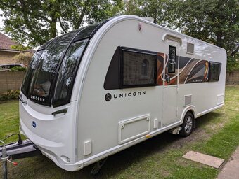 Bailey Unicorn Cabrera, 4 berth, (2023) Used - Good condition Touring Caravan for sale