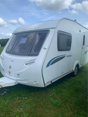 Sterling Europa, 2 berth, (2009) Used - Good condition Touring Caravan for sale